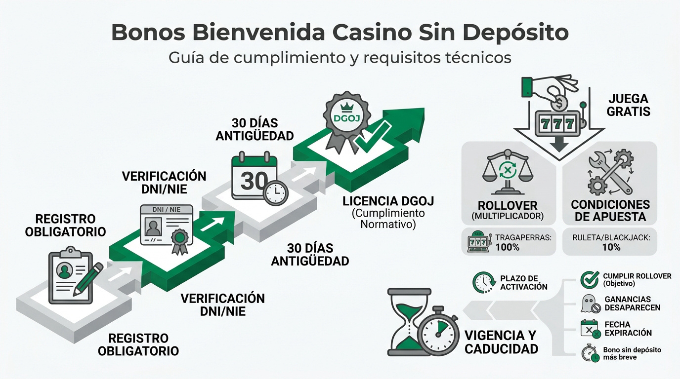 Guía detallada sobre bonos de bienvenida sin depósito en casinos online