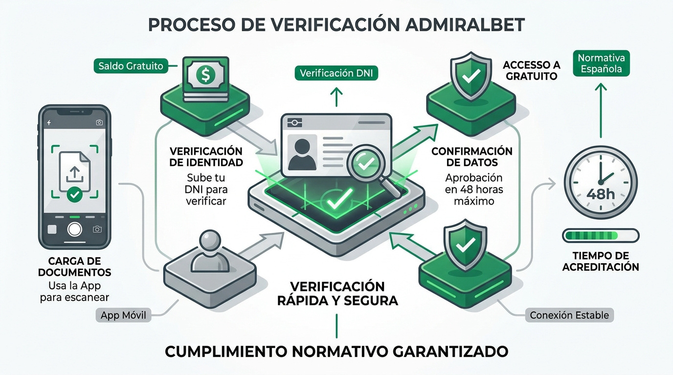 Proceso de verificación de identidad seguro en AdmiralBet
